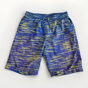 Eddie Bauer Boys' Size Small (7/8) Blue & Yellow Athletic Shorts